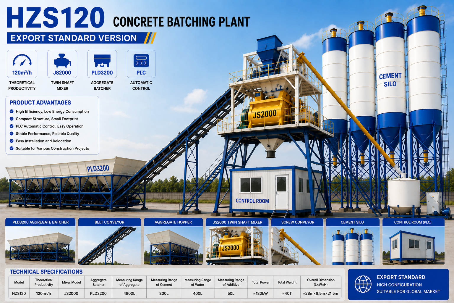 Concrete batching plant for UAE projects