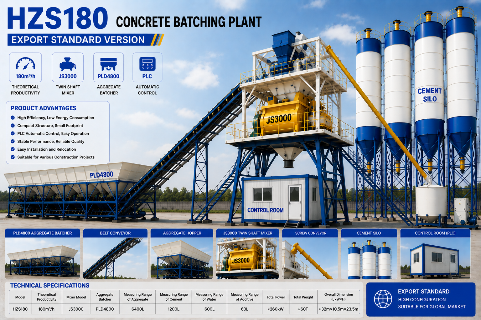 Concrete batching plant for Saudi Arabia projects